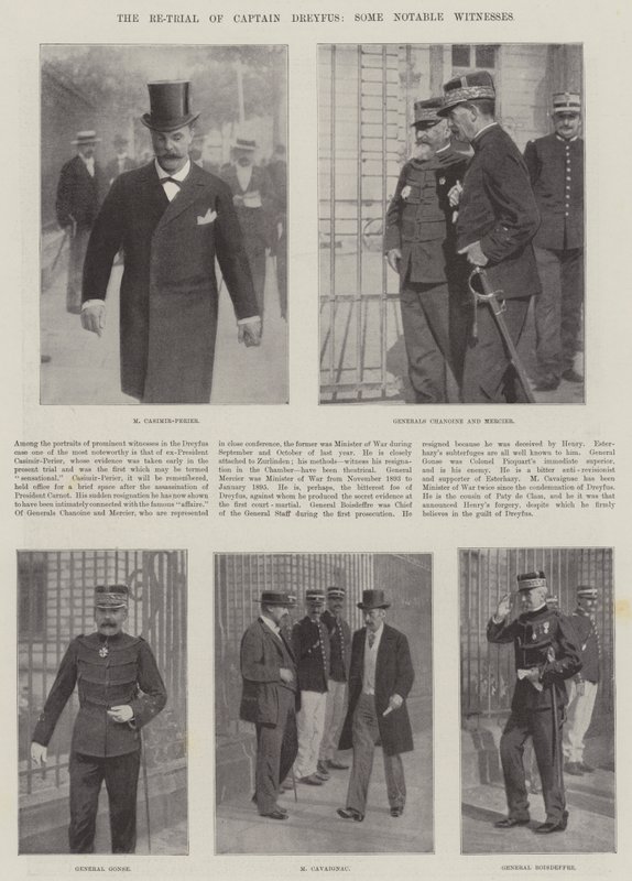 Der Wiederprozess von Captain Dreyfus, einige bemerkenswerte Zeugen von English Photographer