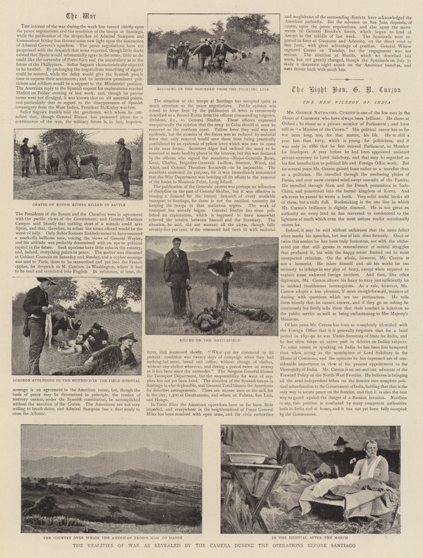 Die Realitäten des Krieges, wie sie von der Kamera während der Operationen vor Santiago enthüllt wurden von English Photographer