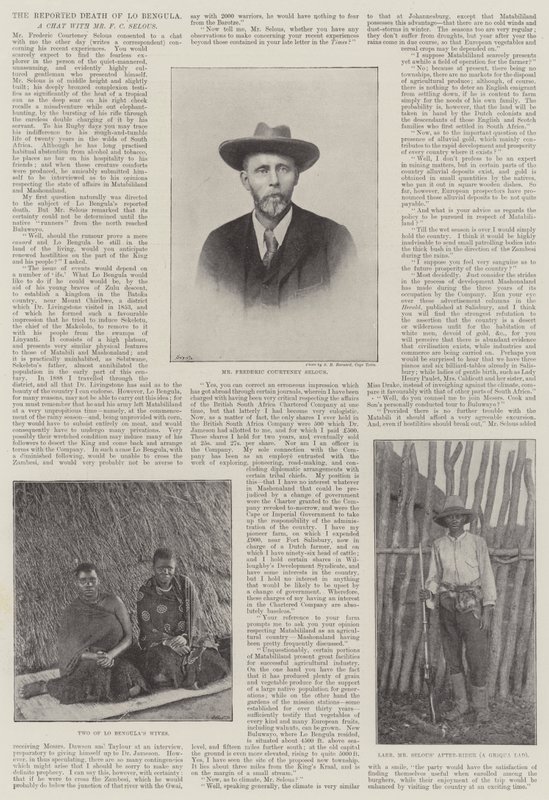 Der gemeldete Tod von Lo Bengula von English Photographer
