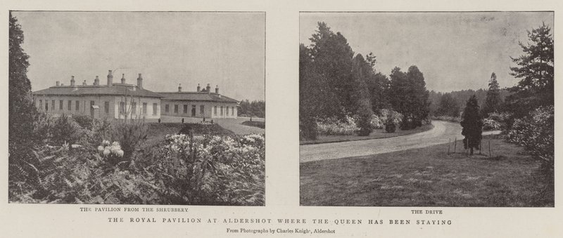 Der königliche Pavillon in Aldershot, wo die Königin gewohnt hat von English Photographer