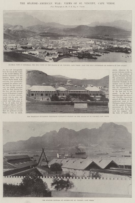 Der spanisch-amerikanische Krieg, Ansichten von St. Vincent, Kap Verde von English Photographer