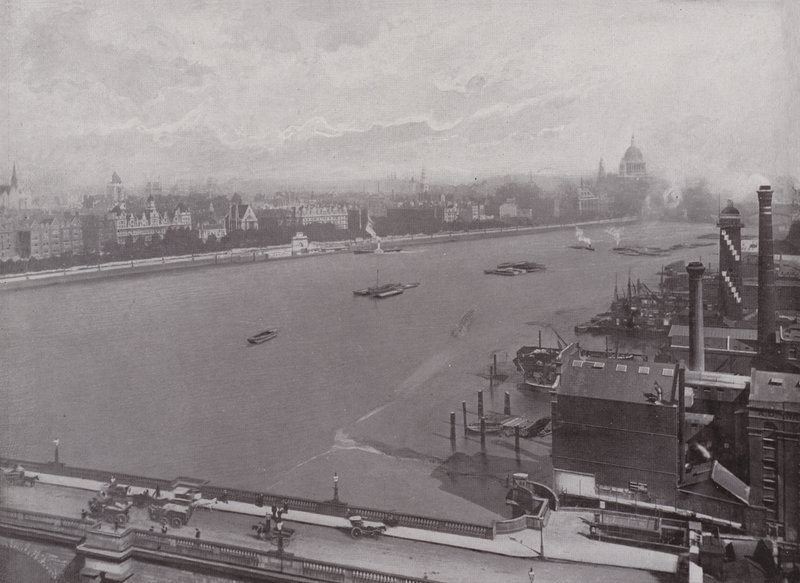 Die Themse und der Östliche Abschnitt des Victoria-Ufers von English Photographer