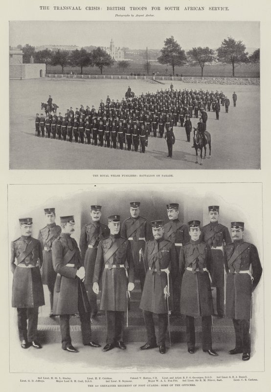Die Transvaal-Krise, britische Truppen für den Dienst in Südafrika von English Photographer