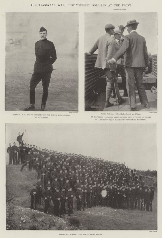 Der Transvaal-Krieg, ausgezeichnete Soldaten an der Front von English Photographer