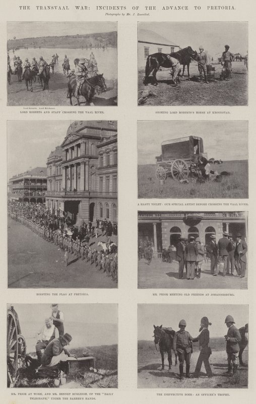 Der Transvaal-Krieg, Vorfälle des Vormarsches nach Pretoria von English Photographer