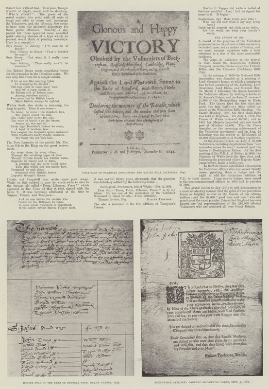 Das Freiwilligenjubiläum, 1799-1899 von English Photographer