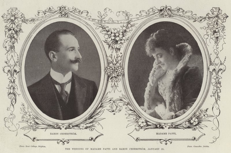 Die Hochzeit von Madame Patti und Baron Cederstrom, 25. Januar von English Photographer