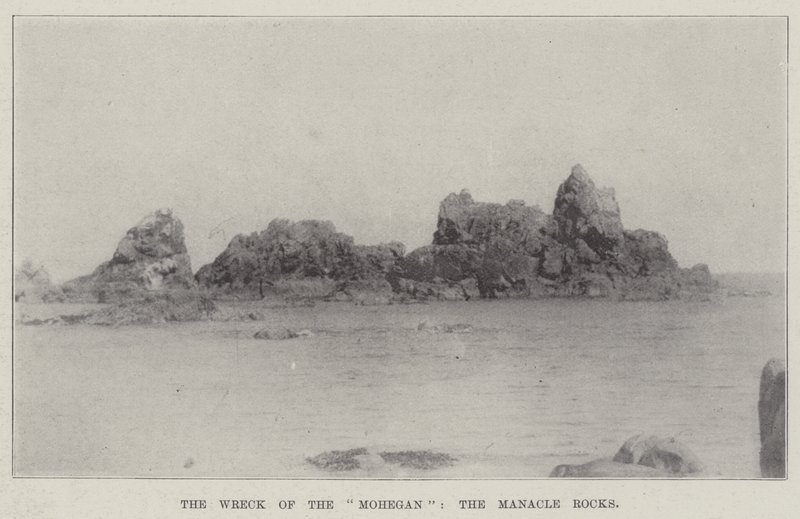 Das Wrack der Mohegan, die Manacle Rocks von English Photographer