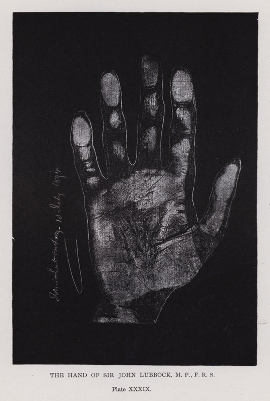 Die Hand von Sir John Lubbock von English Photographer