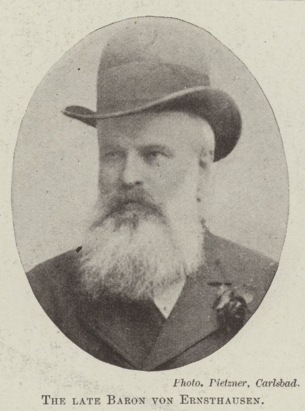 Der verstorbene Baron von Ernsthausen von English Photographer