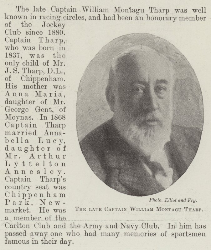 Der verstorbene Kapitän William Montagu Tharp von English Photographer
