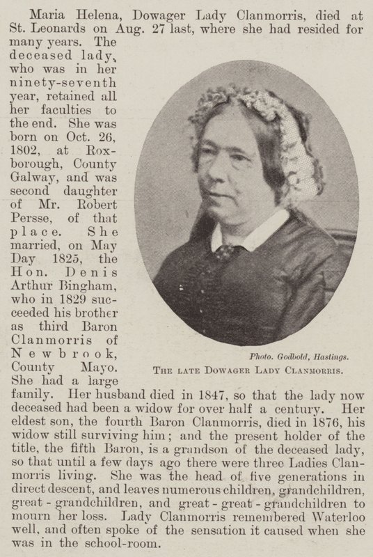 Die verstorbene Lady Clanmorris von English Photographer