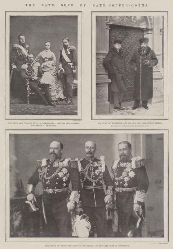 Der verstorbene Herzog von Sachsen-Coburg-Gotha von English Photographer