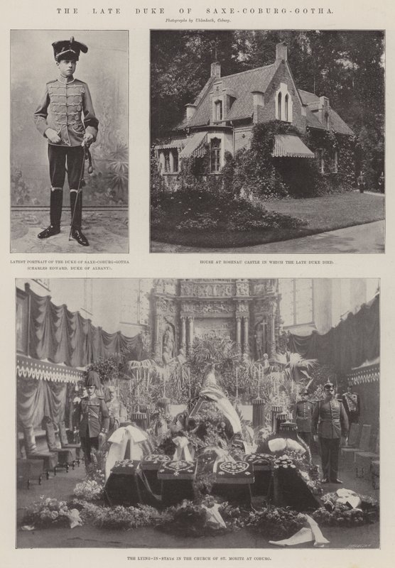 Der verstorbene Herzog von Sachsen-Coburg-Gotha von English Photographer