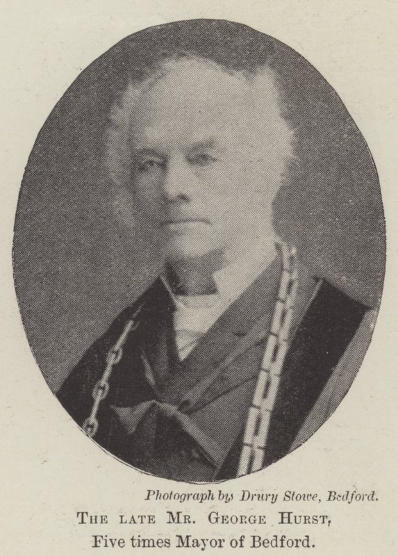 Der verstorbene Mr. George Hurst, fünfmaliger Bürgermeister von Bedford von English Photographer