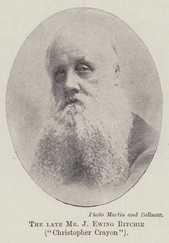 Der verstorbene Mr. J. Ewing Ritchie, Christopher Crayon von English Photographer