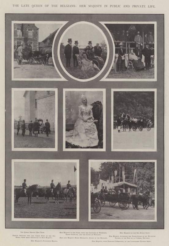 Die verstorbene Königin der Belgier, Ihre Majestät im öffentlichen und privaten Leben von English Photographer
