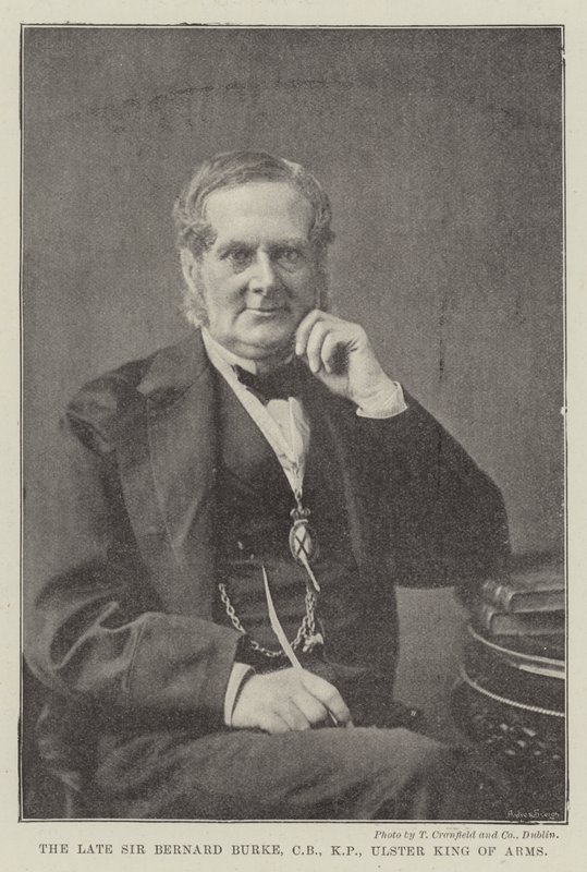 Der verstorbene Sir Bernard Burke, CB, KP, Ulster King of Arms von English Photographer