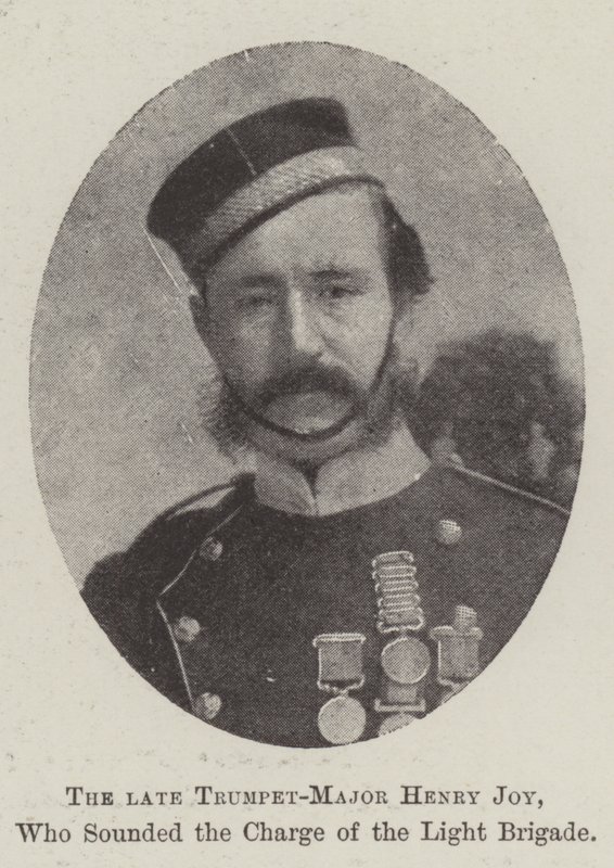 Der verstorbene Trompeten-Major Henry Joy, der den Angriff der Leichten Brigade einleitete von English Photographer