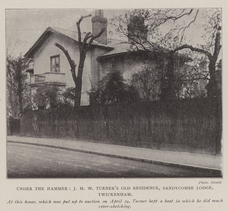 Unter dem Hammer, J. M. W. Turners alte Residenz, Sandycombe Lodge, Twickenham von English Photographer