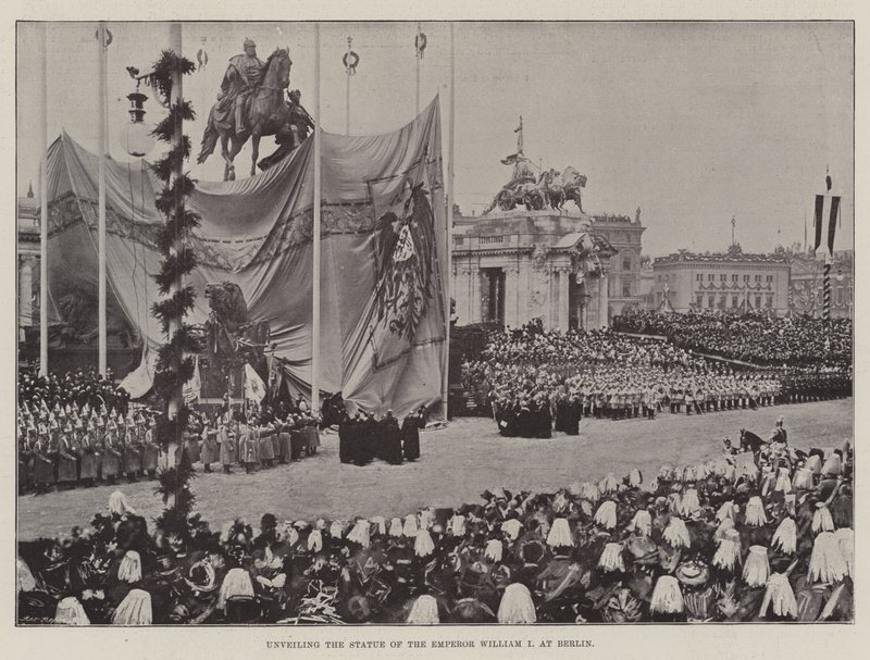 Enthüllung der Statue von Kaiser Wilhelm I. in Berlin von English Photographer