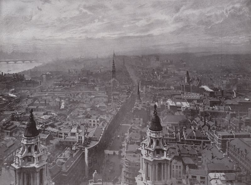 Blick von St. Pauls, nach Westen von English Photographer