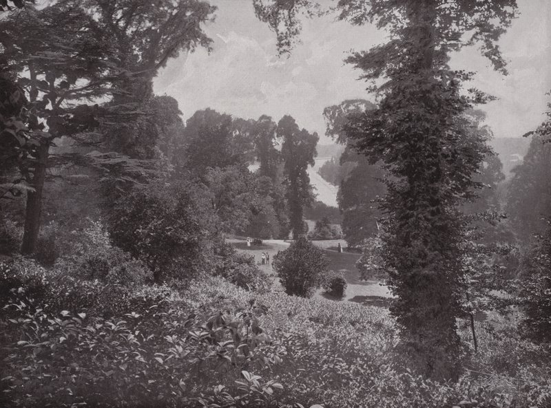 Blick von den Terrassengärten, Richmond, flussaufwärts von English Photographer