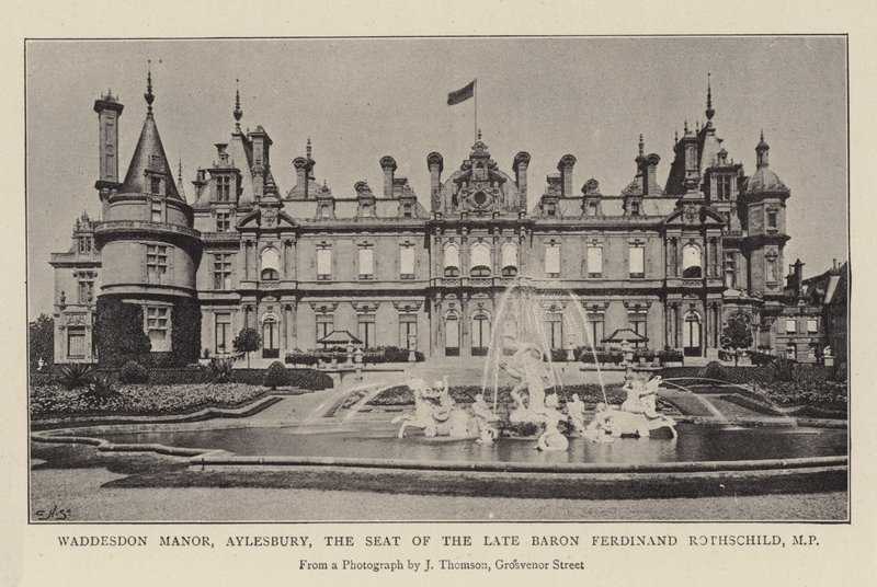 Waddesdon Manor, Aylesbury, der Sitz des verstorbenen Barons Ferdinand Rothschild, MP von English Photographer