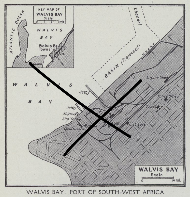 Walvis Bay, Hafen von Südwestafrika von English Photographer