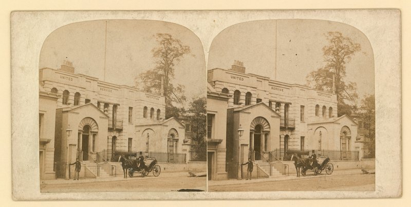Whitehall Court oder Yard, Vanbrugh House, abgerissen 1898 von English Photographer