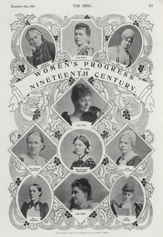 Fortschritt der Frauen im 19. Jahrhundert von English Photographer