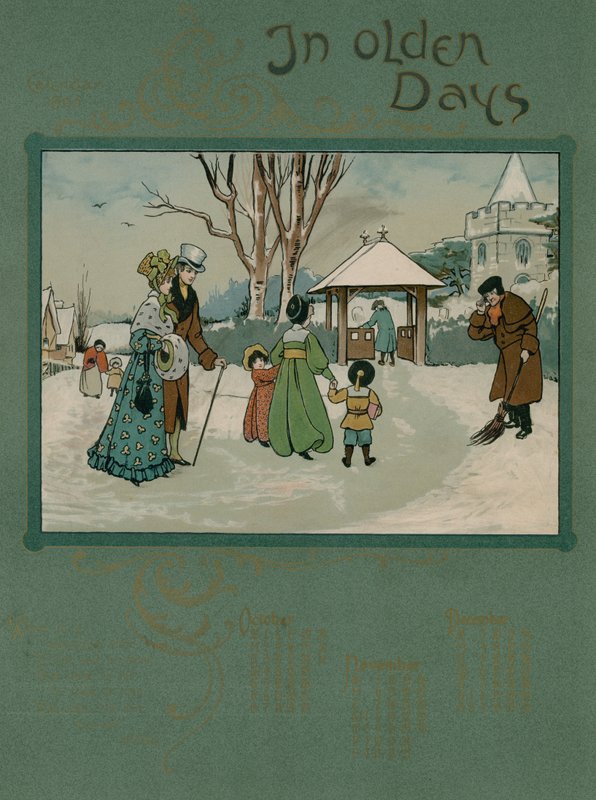 1905 Kalender mit Versen von Alfred Austin von English School