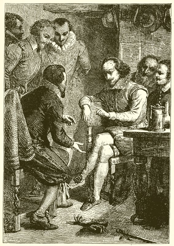 Ein Wortgefecht zwischen Shakespeare und Ben Jonson von English School