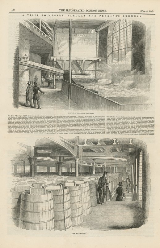 Ein Besuch bei der Brauerei von Barclay und Perkins von English School