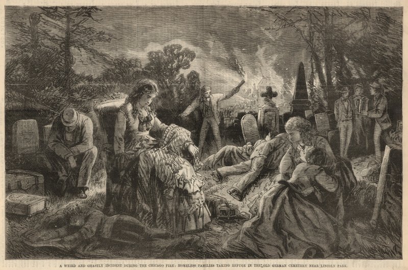 Ein seltsames und gespenstisches Ereignis während des Chicago-Feuers von English School