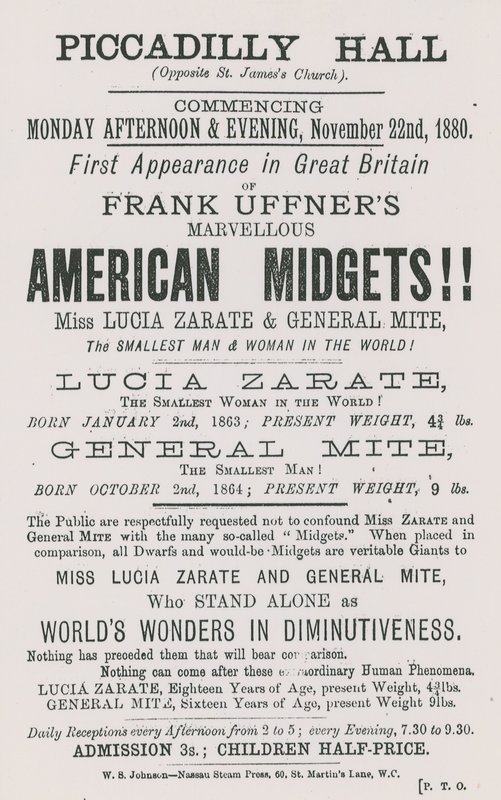 Werbung für Frank Uffners Amerikanische Zwerge von English School