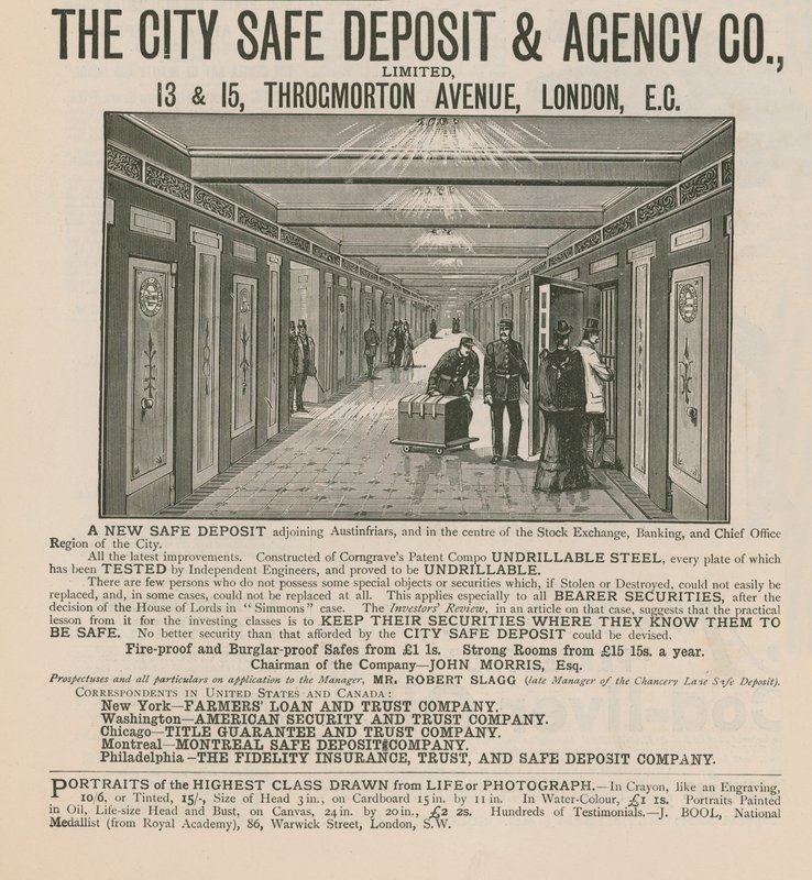 Anzeige für die City Safe Deposit & Agency Co Limited von English School