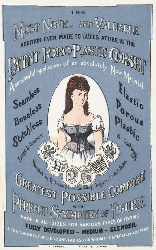 Anzeige für das patentierte Poro-Plastic Korsett von English School