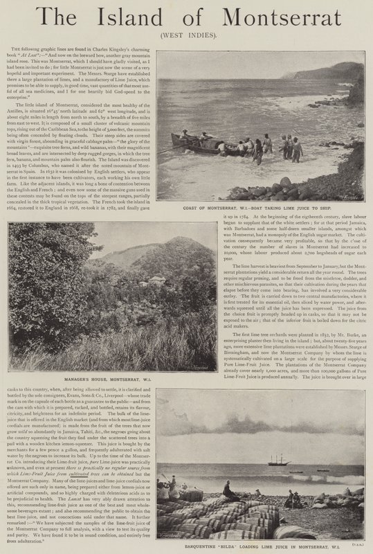 Werbung, die Insel Montserrat, Westindien von English School