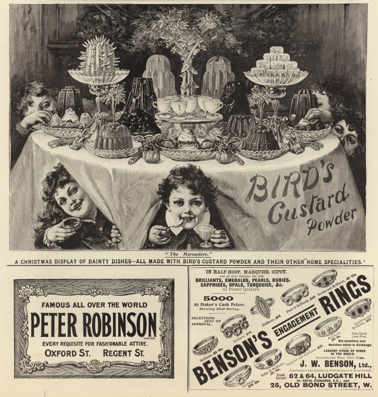 Werbung aus The Graphic Christmas Number 1897 von English School