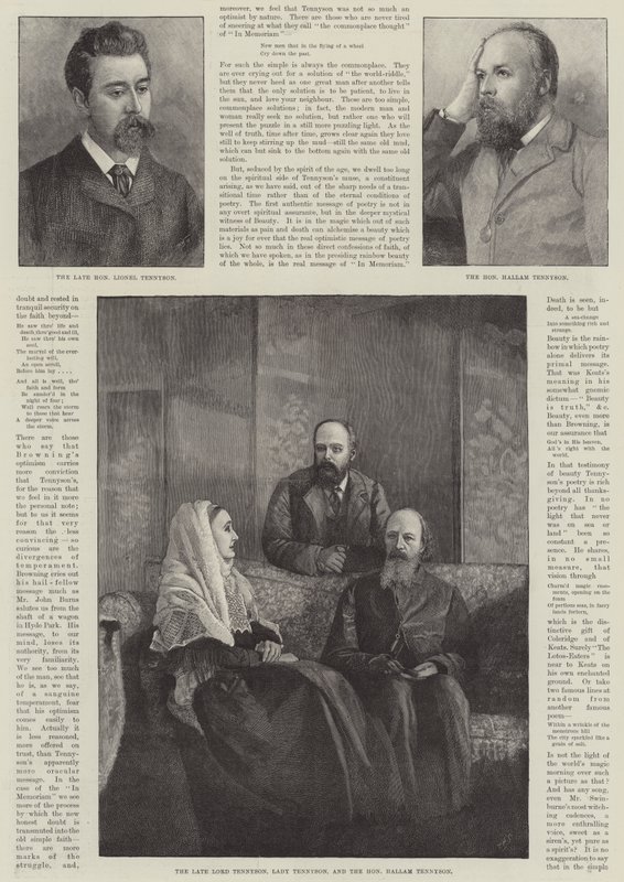 Alfred, Baron Tennyson, Poet Laureate von English School