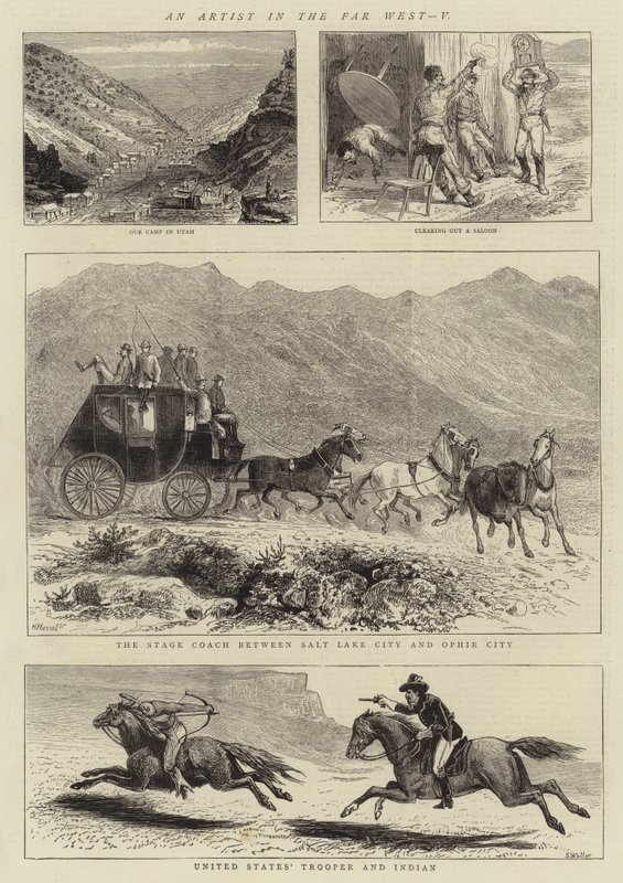 Ein Künstler im Fernen Westen, V (Stich) von English School