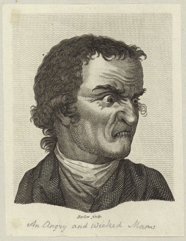 Ein wütender und böser Mann von English School