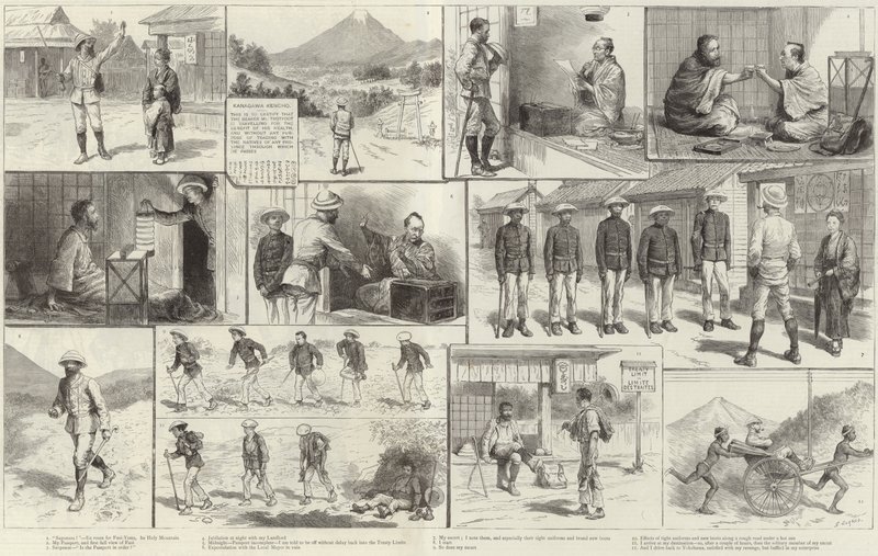 Ein versuchter Aufstieg auf den Fusi-Yama von English School