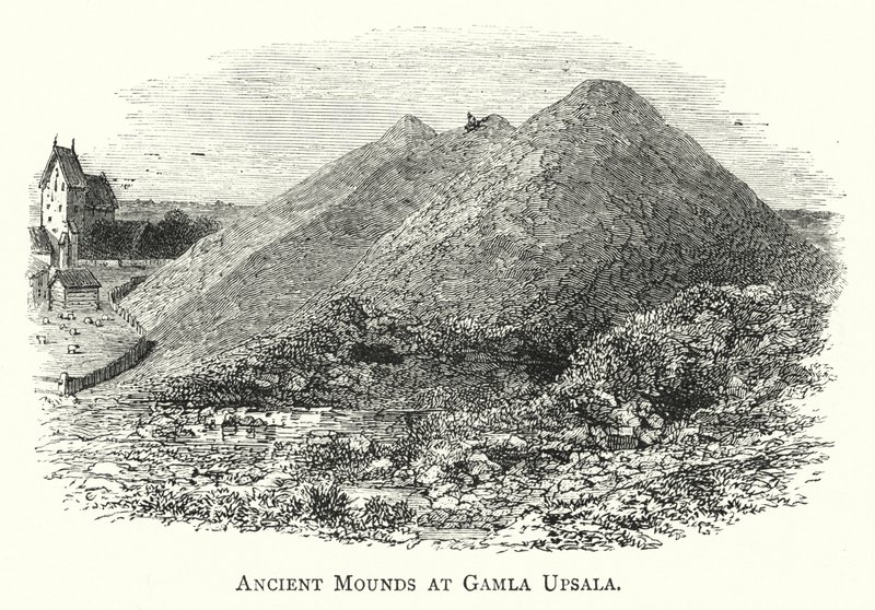 Alte Hügel bei Gamla Uppsala von English School