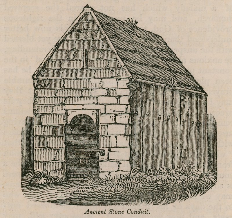 Antiker Steinwasserkanal von English School