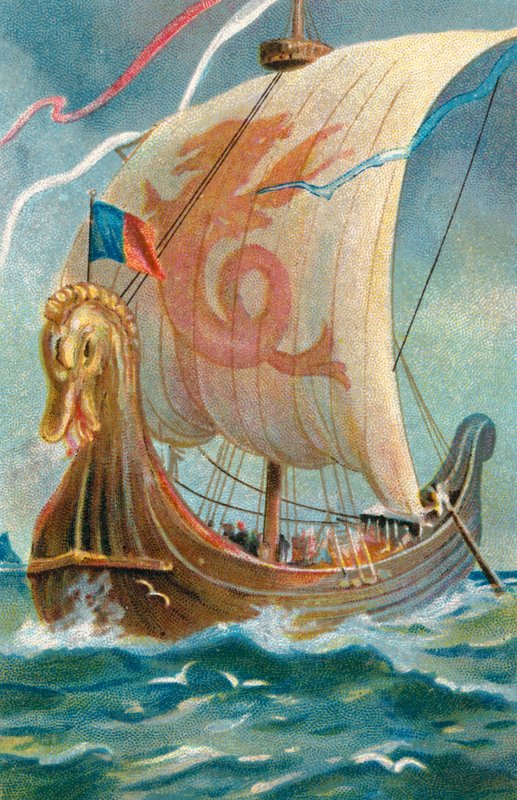 Angelsächsisches Schiff von English School