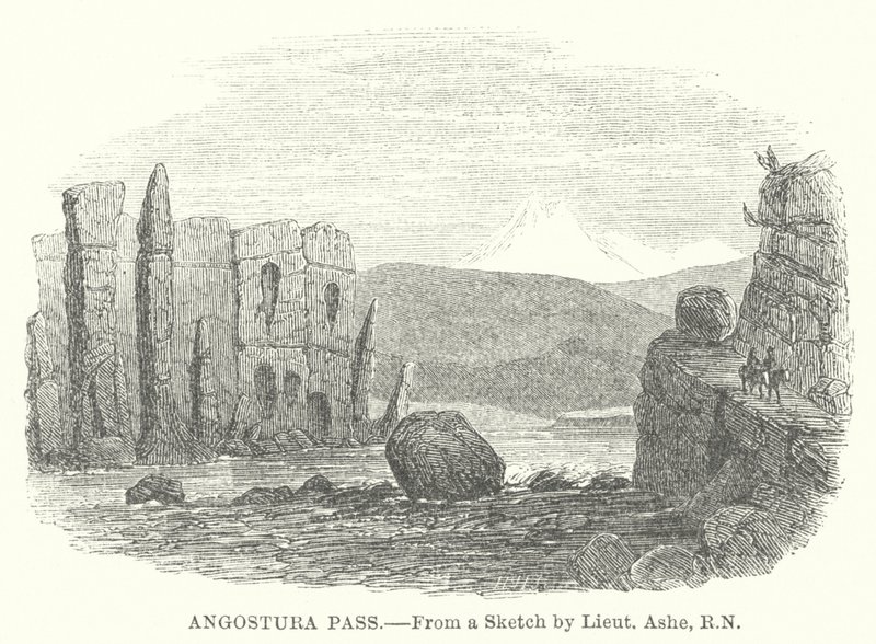 Angostura-Pass (Gravur) von English School