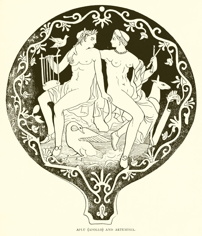 Aplu (Apollo) und Artemisia von English School