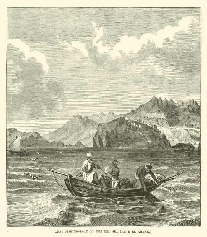 Arabisches Fischerboot am Roten Meer, Bahr el Ahmar von English School